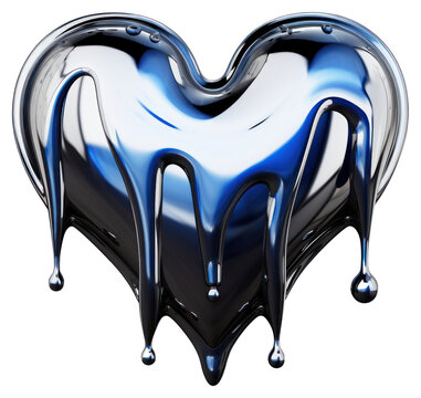 recommend clip art: PNG  Metallic heart dripping paint