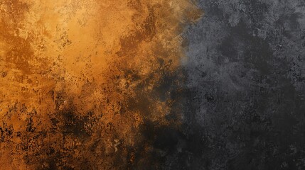 Warm Ochre and Charcoal Gradient Background with Light and Dark Contrasts