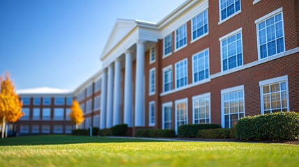 Obraz premium American school exterior 