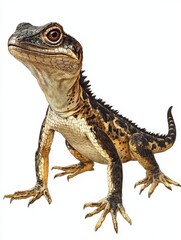 Obraz premium Detailed Illustration of a Tuatara Lizard