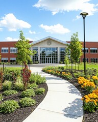 Obraz premium American school exterior 