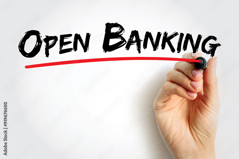 Poster open banking - financial technology that enable third-party developers to build applications and ser