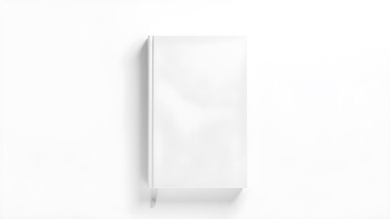 Fototapeta premium Blank book cover over white background. 3D rendering. Generative AI