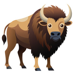illustration of a bull on a white background