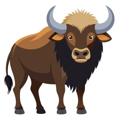 illustration of a bull on a white background