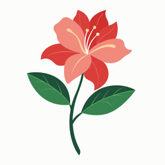 Minimal Azalea vector illustration on a white background.