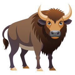 illustration of a bull on a white background