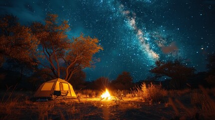 Camping Under a Starry Sky