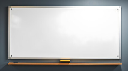 Empty white marker board. Generative AI