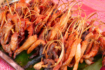 pork bunches, beef bunches, Thai food, popular Thai street food