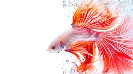 Fototapeta premium Vibrant Betta Fish in Water