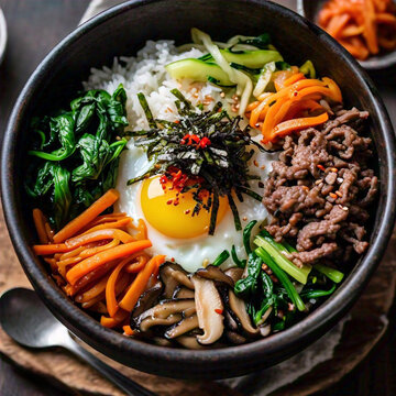 Bibimbap coreano 
