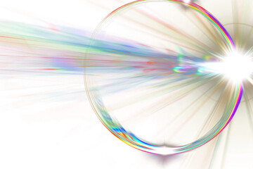 PNG Vibrant lens flare  overlay effect, transparent background