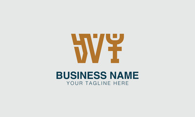 WY W wy initial logo | initial based abstract modern minimal creative logo, vector template image. luxury logotype logo, real estate homie logo. typography logo. initials logo