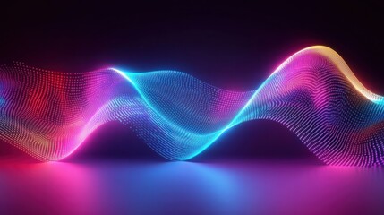 Abstract Neon Wave