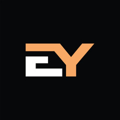 Letter EY Simple Modern Geometric Icon Business Technology Logo