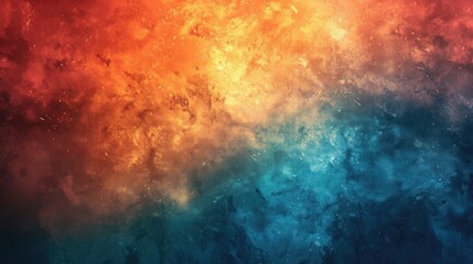 Abstract background with swirling blue and orange colors.  The image resembles smoke or clouds.