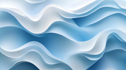 Fototapeta premium Seamless Abstract with Swirling Blue and White Patterns
