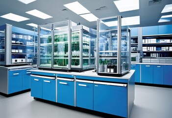 innovative laboratory equipment showcased vibrant research setting advanced technology modern design elements, scientific, tools, instruments, experimental