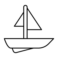 Toy Bucket Vector Line Icon Design