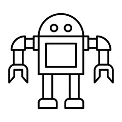 Toy Shop Vector Line Icon Design