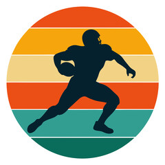 football player silhouette