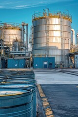 Obraz premium Chemical tank in storage 