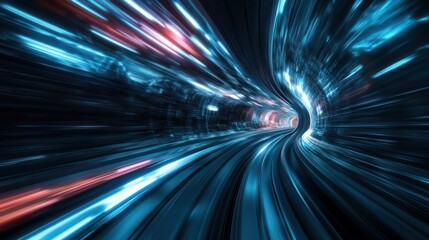 Speed Through a Tunnel of Light