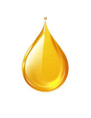 oil drop on transparent background
