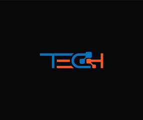 Set of technology logo design templates. abstract letter symbol tech, internet, system, Etc