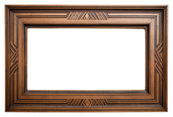 PNG Art deco wood frame backgrounds rectangle white background.