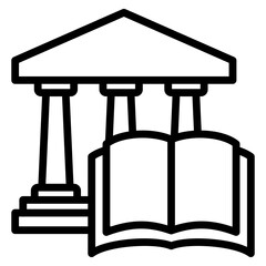 Library  Icon Element For Design