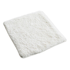 PNG Soft white rug on a light surface in a cozy indoor setting, enhancing warmth and comfort for any room