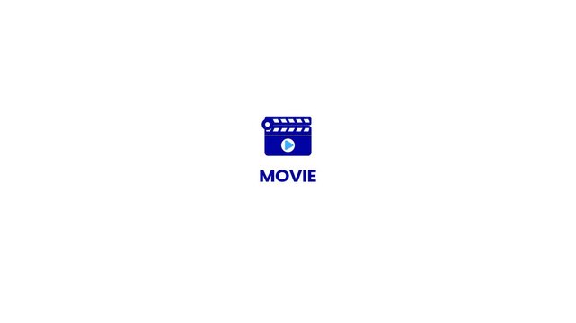 Video clapper board icon, film-making clapper board, clapper video icon.
