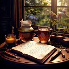 Open Journal with Pen