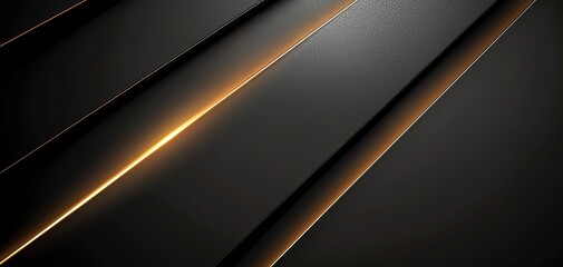 Abstract black and gold background with a glowing line.