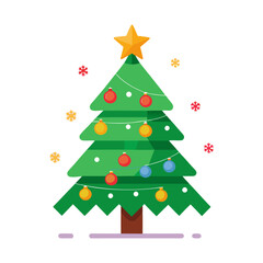 Christmas tree illustration