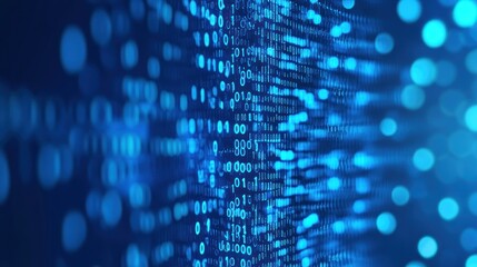 Obraz premium Binary Code Abstract Background