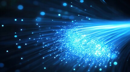 Obraz premium Abstract Fiber Optic Light