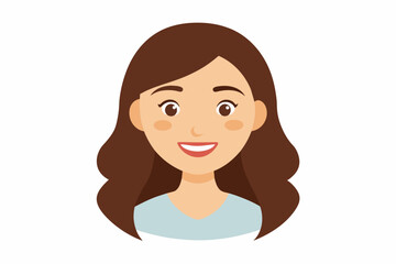 Head of a young woman from the shoulder