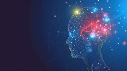 Digital Brain Illustration