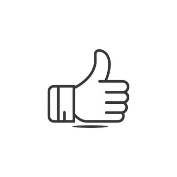 recommend clip art: Line art illustration of a hand giving a thumbs up gesture