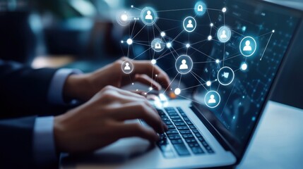 Digital Networking on a Laptop