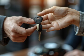 Fototapeta premium Handing Over Keys