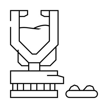 recommend clip art: dri furnace steel production line icon vector. dri furnace steel production sign. isolated contour symbol black illustration