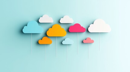 A diagram depicting different cloud services, such as storage, computing, and networking, highlighting the versatility of cloud computing.