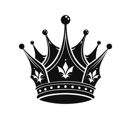 crown silhouette vector illustration