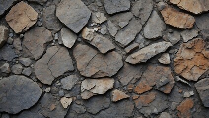 Steinwand - Große Felsbrocken