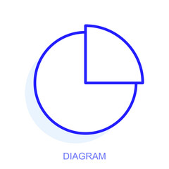 Symbol of a diagram. Vector illustration