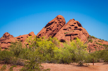 Rocky hill at Papago Park, Phoenix, Arizona